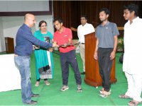 Donation of World Class Hockey Sticks To The School