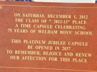 Platinum Jubilee : Wobs Assembly & Placing of Time Capsule